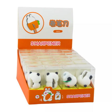 Drožtukas ploniems pieštukams, pieštukai, mokykla, biuras, Panda