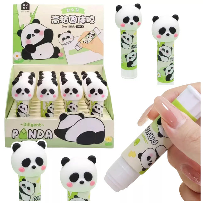 Žalias Panda 3D klijų lazdelė mokyklai ir biurui