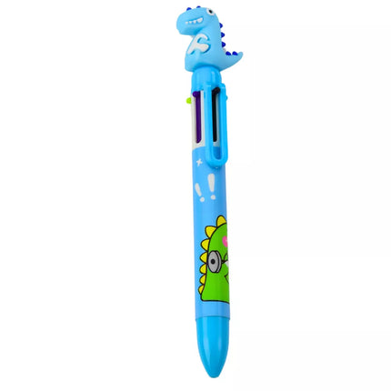 Dinozaurų figūrėlės rašiklis, įvairiaspalvis, 0,7 mm