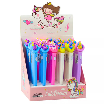 Vienaragis ant Mėnulio Šviečiantis Tušinukas Mėlynas Rašalas 0.7mm Mix