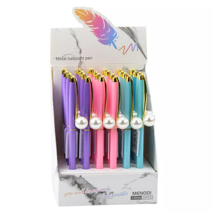 Automatinis metalinis tu&#353;inukas su perl&#371; m&#233;lynu ra&#379;alu, 1,0 mm