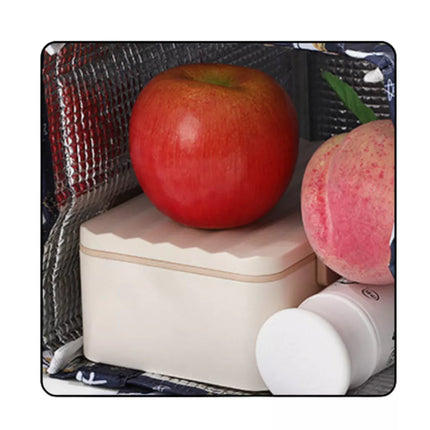 Termoizoliacinis pusryčių priešpiečių krepšys dinozauras mėlynas 23 cm