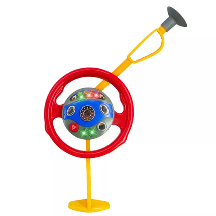 Vairas-simuliatorius su siurbtukais vaikams, su šviesomis ir garsais