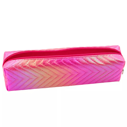 Merginos pieštukinė, metalizuota, blizganti, rožinė eglutės rašto