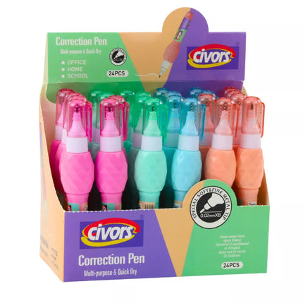 Korekcinis rašiklis mokyklai ir biurui, smulkus 0.02mm antgalis, 7ml, mišinys