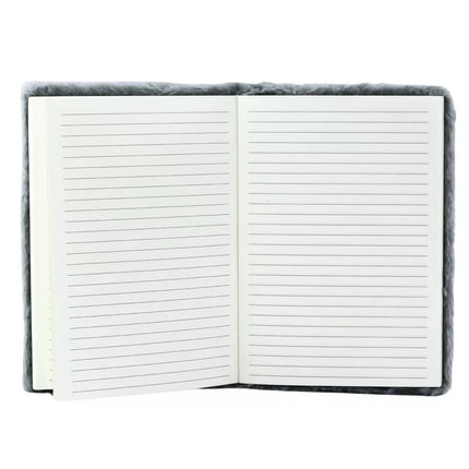 Pliušinė užrašinė Su kiškio atvaizdu Linijomis Pilka A5 80 lapų