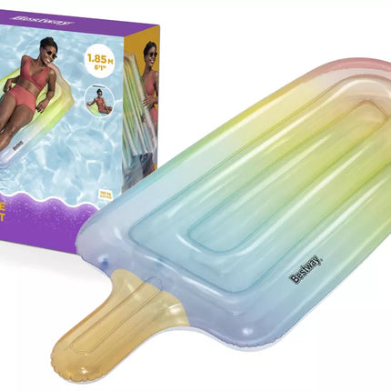 Pripučiamas plaukimo čiužinys ledai ant pagaliuko 185 x 89 cm Bestway 43161