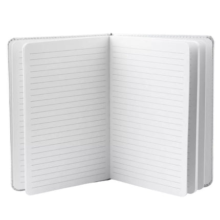 Planuoklis su linijomis, Monstera lapų motyvas, su trintuku, A5 formatas, 80 lapų