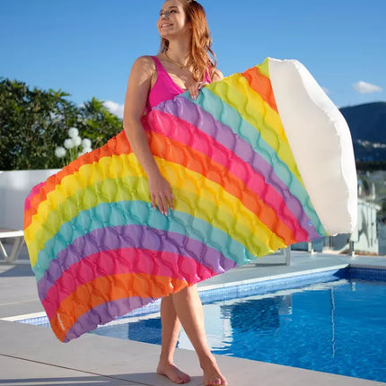 Pripučiamas plaukimo čiužinys Rainbow 216 x 80 cm Bestway 44107