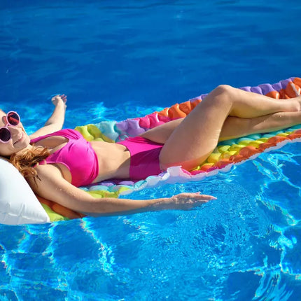 Pripučiamas plaukimo čiužinys Rainbow 216 x 80 cm Bestway 44107