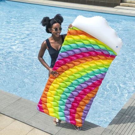 Pripučiamas plaukimo čiužinys Rainbow 216 x 80 cm Bestway 44107