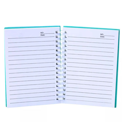 Holografinis turkio spalvos undinėlės A6 formato užrašų knygelė su linijomis, 80 lapų