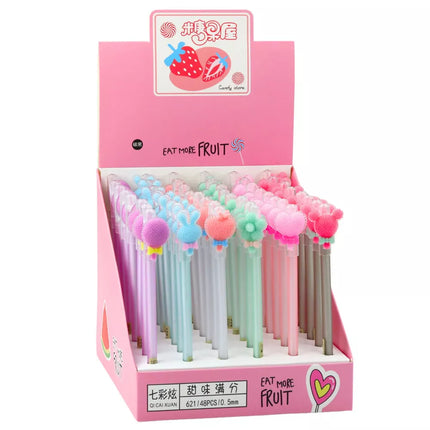 Gelinis rašiklis su trintuku, deimanto formos dangteliu, 0,5 mm