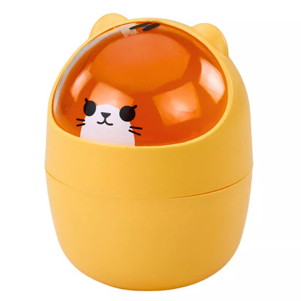 Mini meškinuko stalo krepšelis, oranžinis, 1 L, 16 cm