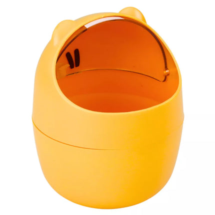 Mini meškinuko stalo krepšelis, oranžinis, 1 L, 16 cm