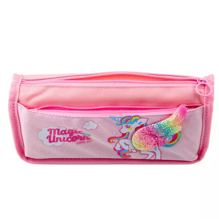 Pieštukinė Mokyklinis Rinkinys Vienaragis Sparnas Blizgučiai 3D Rožinė 21.5x9cm