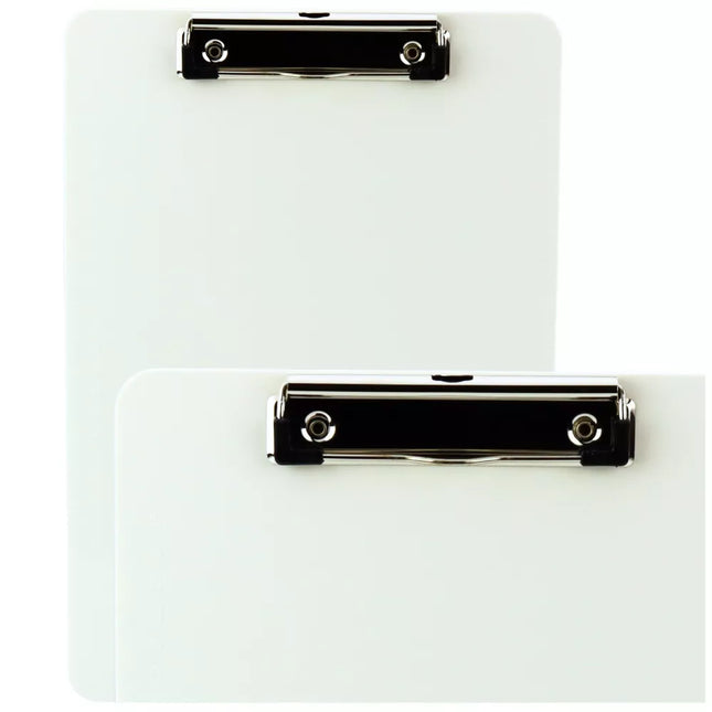 Rašymo lenta su segtuku A4, plastikinis, baltas