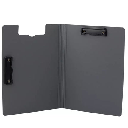 Segtuvas su dangteliu, dviem spaustukais, A4, plastikinis, rožinis