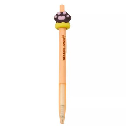 Katės letenos gelinis rašiklis, rudas ir mėlynas rašalas, 15 cm, 0.5 mm