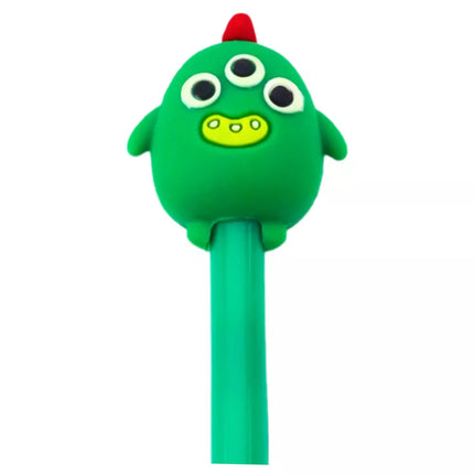 Žaliasis padaras gelinis rašiklis, mėlynas rašalas, 17cm, 0.5mm