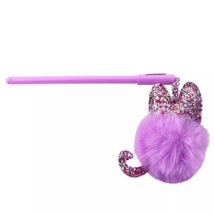 Gelinis rašiklis su violetiniu dangteliu ir mėlynu rašalu 17 cm 0,5 mm