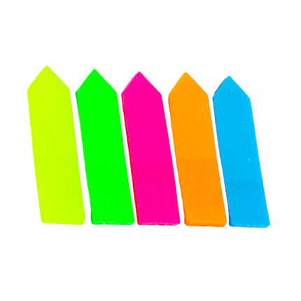 Lipnios spalvingos rodyklių žyminčios kortelės 45x12 mm