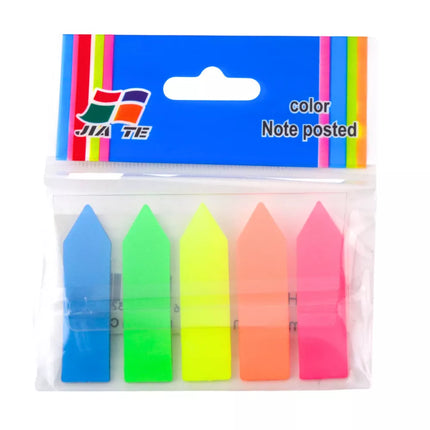 Lipnios spalvingos rodyklių žyminčios kortelės 45x12 mm