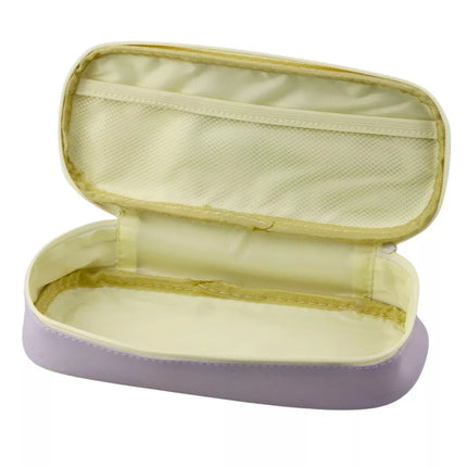 Vaikų mokyklinis pieštukų dėklas su zuikučiais, talpus, violetinis, 24 cm