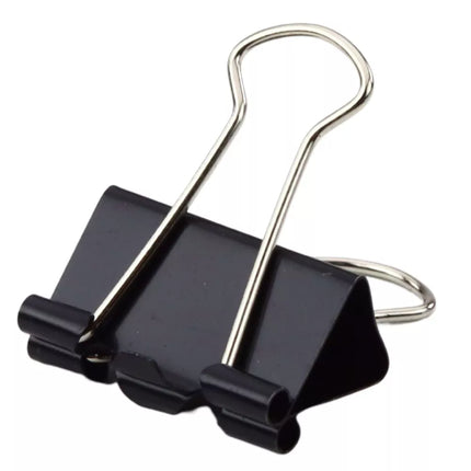 Universalios biuro sąvaržėlės, spyruoklinis plienas, juodos, 25 mm, 12 vnt.