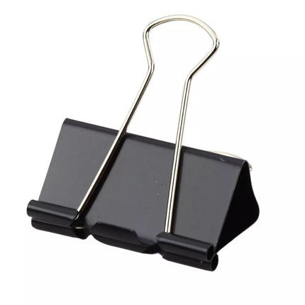 Universalios biuro sąvaržėlės, spyruoklinis plienas, juodos, 41 mm, 12 vnt.