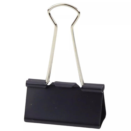 Universalios biuro sąvaržėlės, spyruoklinis plienas, juodos, 41 mm, 12 vnt.