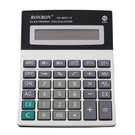 Ronbon KK-8875-12 Biuro skaičiuoklis, didelis 12 skaitmenų ekranas