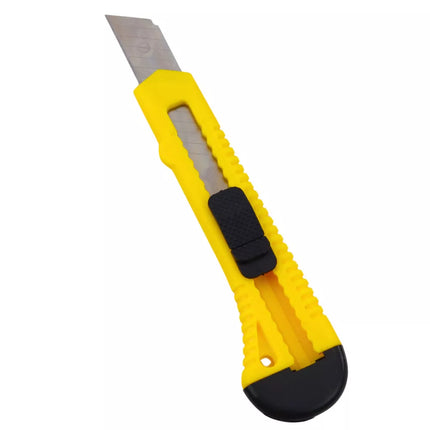 Geltonas segmentinis peilis kartonui ir popieriui, 13 segmentų, 20 mm