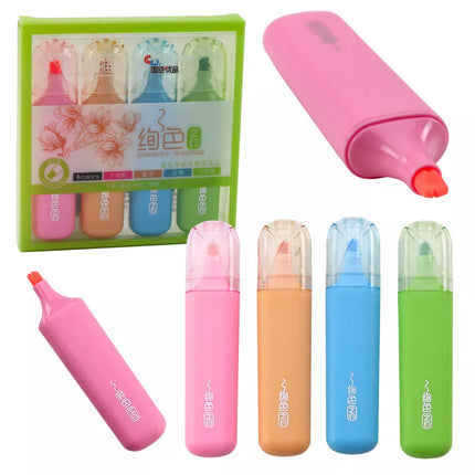 4 spalvų dvigubo antgalio žymeklių rinkinys