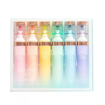 Žymeklių rinkinys Pastel Gold spalvos elementai 6 vnt.