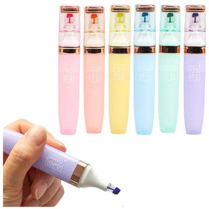 Žymeklių rinkinys Pastel Gold spalvos elementai 6 vnt.