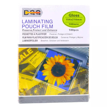 Blizgi laminavimo plėvelė B6 154x216mm 100µm 100vnt.