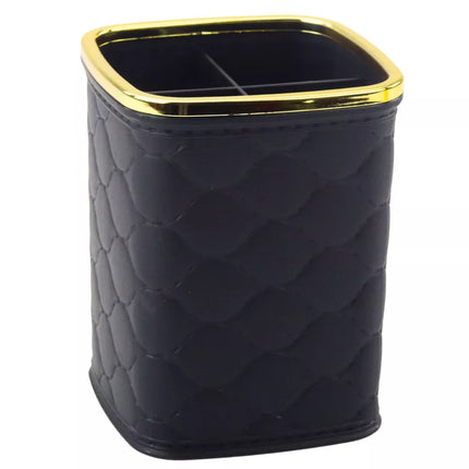 Šepetėlių organizatorius, keturi skyriai, juodas, 12 x 9.5cm