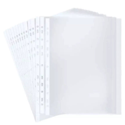 Skaidrios dokumentų kišenėlės su 11 skylių, A4 formatas, 100 vnt.