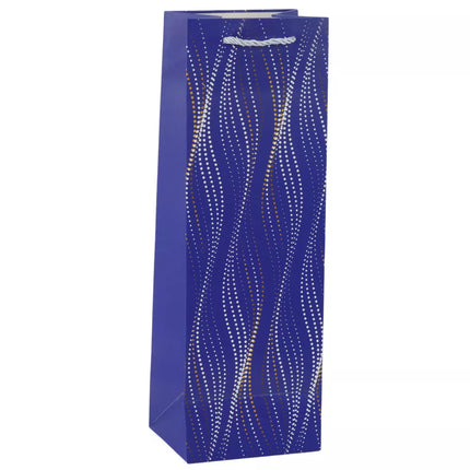 Dovanų maišelis buteliui "Žėrinčios bangos", 35 x 12 x 9 cm