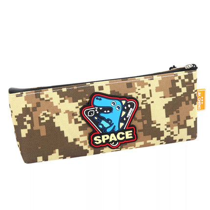 Pieštukinė Dėklas Kosmosas Dinozauras Pikseliai Chaki 20x8cm