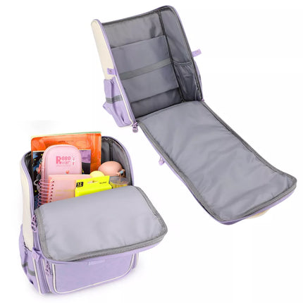 Kuprinė mokyklai su zuikučio krūtinės dirželiu, pastelinė, 21L