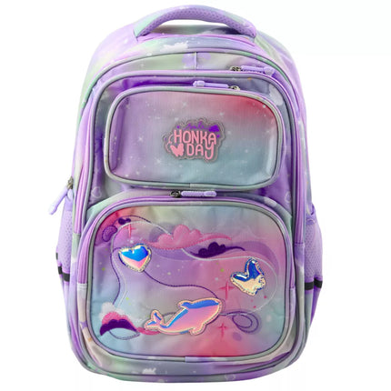 Mokyklos kuprinė su krūtinės dirželiu, pastelinės spalvos, 20L