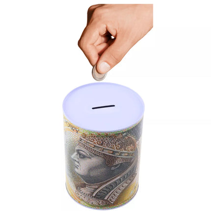 Taupyklė, metalinė dėžutė, 200 zlotų banknotas, 16x12 cm