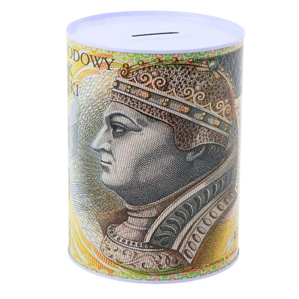 Taupyklė, metalinė dėžutė, 200 zlotų banknotas, 16x12 cm