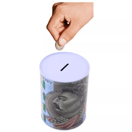 Taupyklė Metalinė dėžutė 500 zlotų banknotas 16x12cm