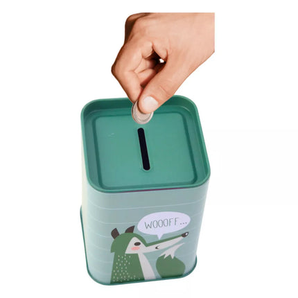 Gyvūnas Metalinis Kiaulytės Taupyklė Mokymasis Taupyti 11x8cm