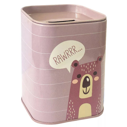 Gyvūnas Metalinis Kiaulytės Taupyklė Mokymasis Taupyti 11x8cm