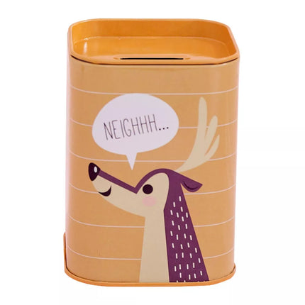 Gyvūnas Metalinis Kiaulytės Taupyklė Mokymasis Taupyti 11x8cm