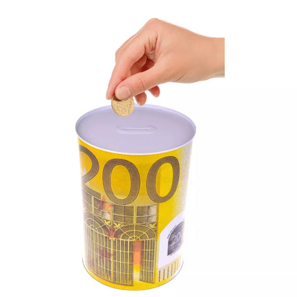 Metalinė taupyklė 200 eurų banknotui, 16,5 x 12 cm